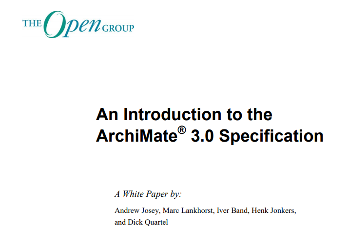 An Introduction to the ArchiMate 3.0 Specification